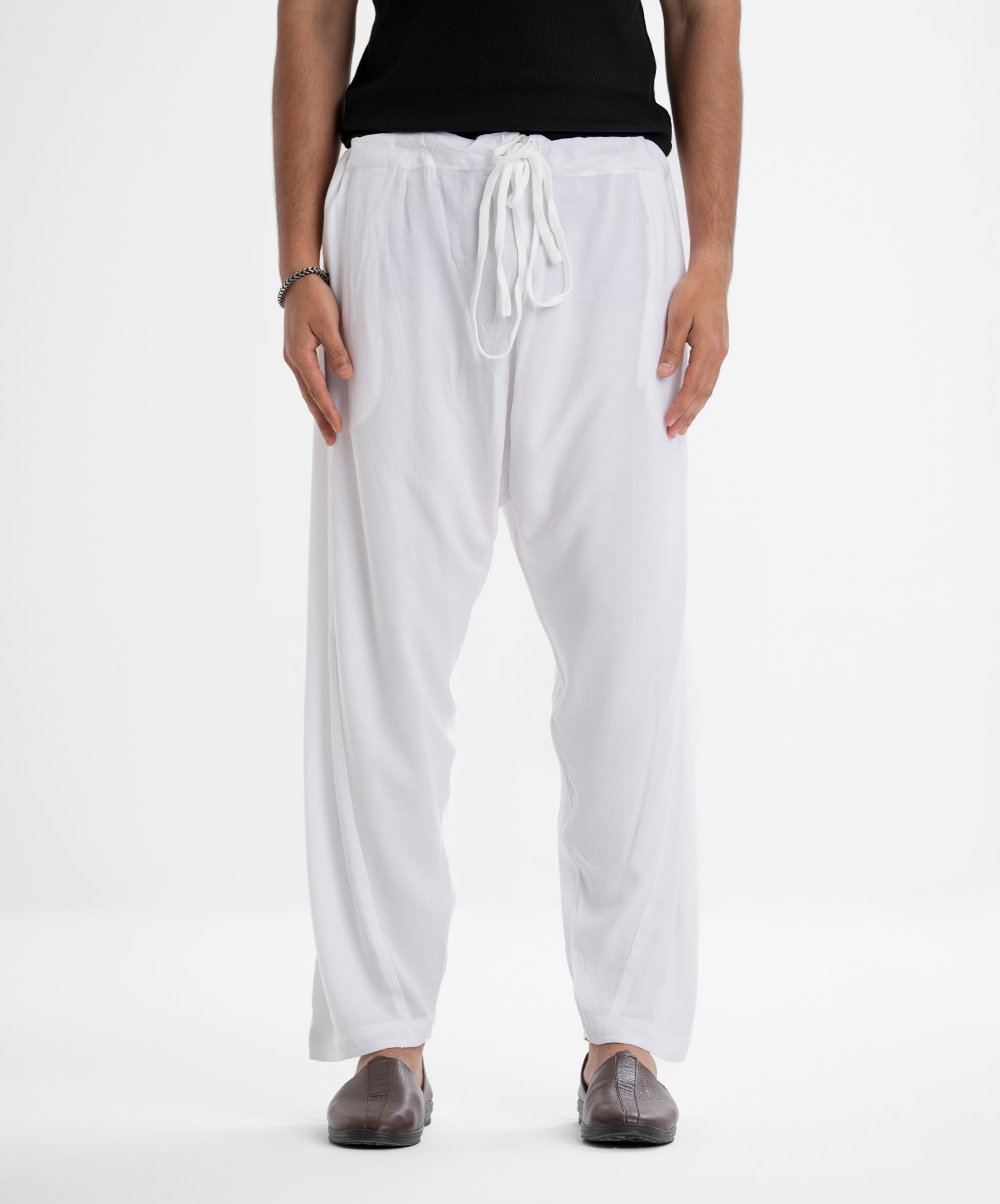 Traditional White Shalwar for Men