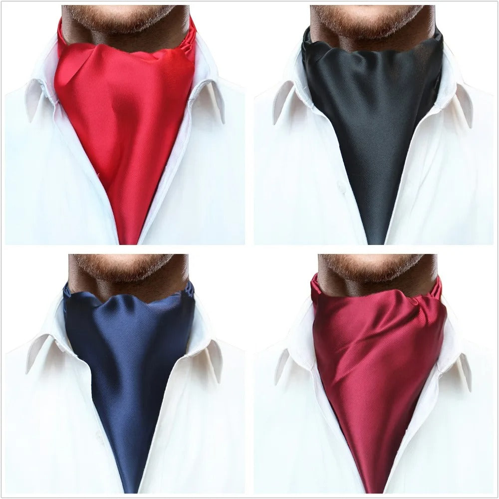 Classic Ascot & Pocket Square Combo for Men