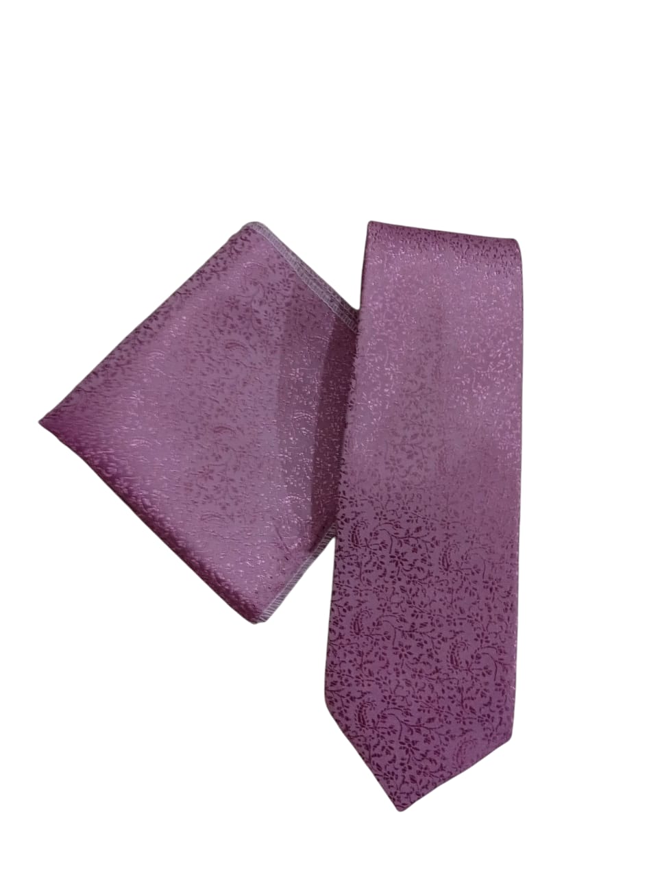 "Elegant Tie with Matching Pocket Square – Perfect for Weddings & Formal Events"
