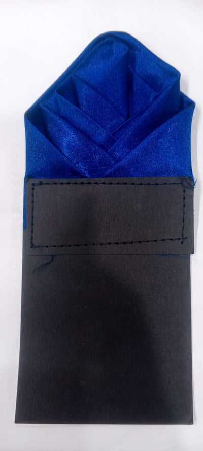 3 PCS Luxury Pre-Folded Satin Pocket Square with Card Holder