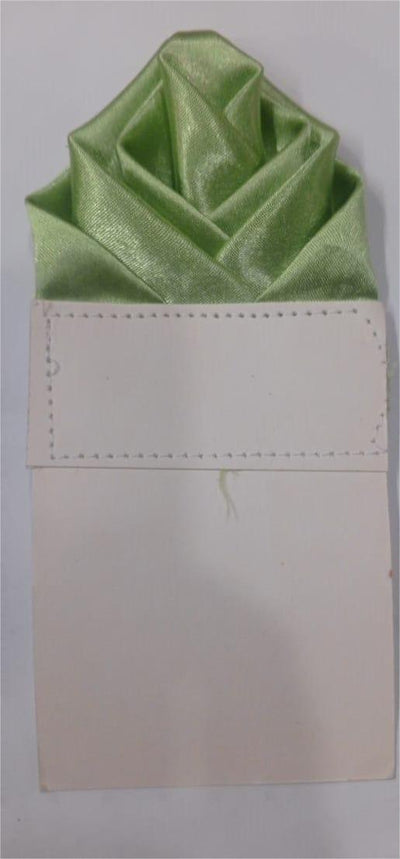 3 PCS Luxury Pre-Folded Satin Pocket Square with Card Holder