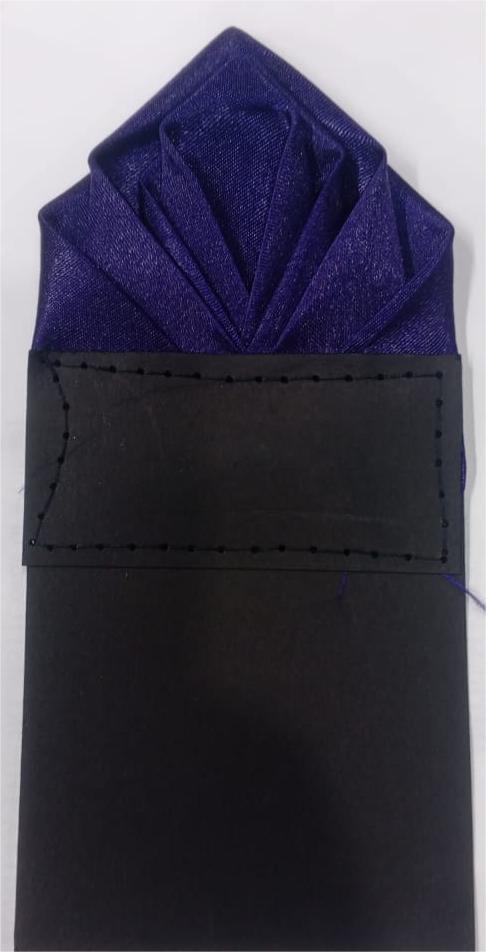 3 PCS Luxury Pre-Folded Satin Pocket Square with Card Holder