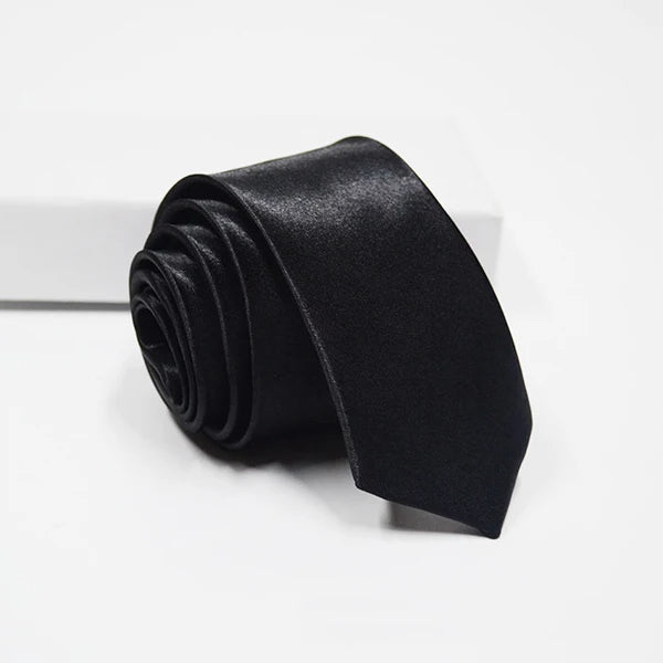Mens Solid Tie " Skinny Ties Solid Satin Tie Solid Color Necktie