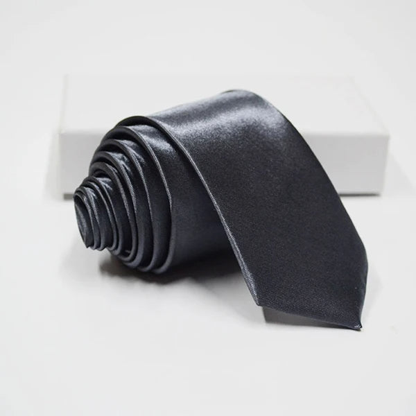 Mens Solid Tie " Skinny Ties Solid Satin Tie Solid Color Necktie