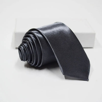 Mens Solid Tie " Skinny Ties Solid Satin Tie Solid Color Necktie