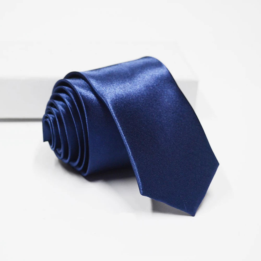 Mens Solid Tie " Skinny Ties Solid Satin Tie Solid Color Necktie