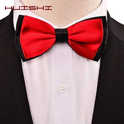 Gentleman Men Bowtie Classic Solid Bow Tie Necktie For Wedding Party Fashion Adjustable Bow Tie knot