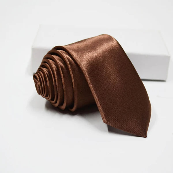 Mens Solid Tie " Skinny Ties Solid Satin Tie Solid Color Necktie
