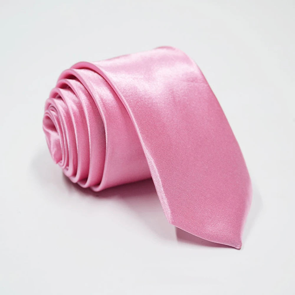 Mens Solid Tie " Skinny Ties Solid Satin Tie Solid Color Necktie