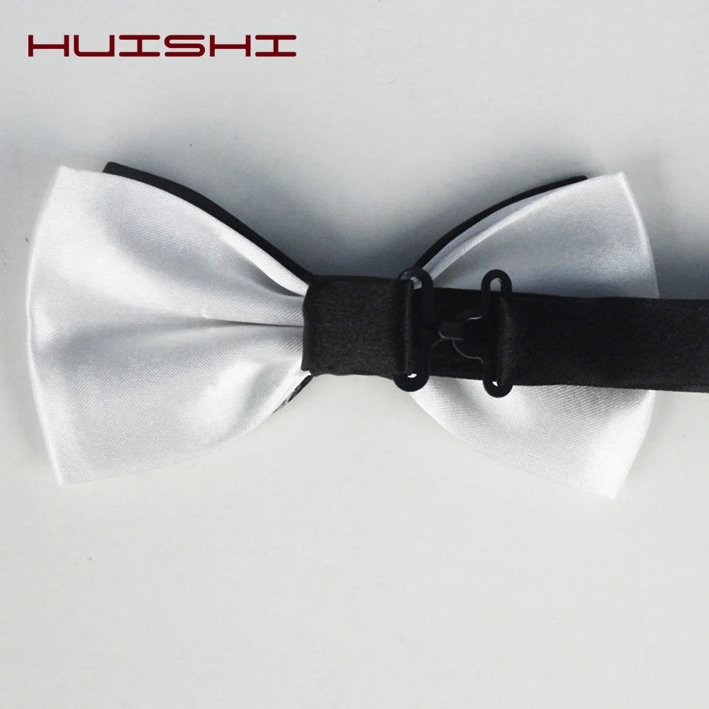 Gentleman Men Bowtie Classic Solid Bow Tie Necktie For Wedding Party Fashion Adjustable Bow Tie knot