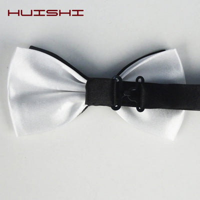 Gentleman Men Bowtie Classic Solid Bow Tie Necktie For Wedding Party Fashion Adjustable Bow Tie knot
