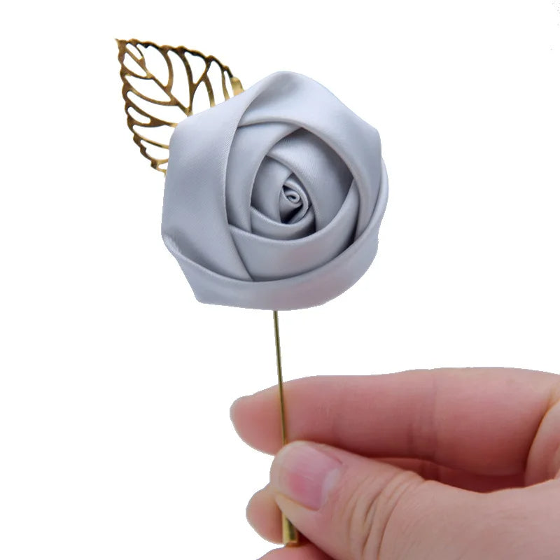 Elegant Rose Lapel Pin