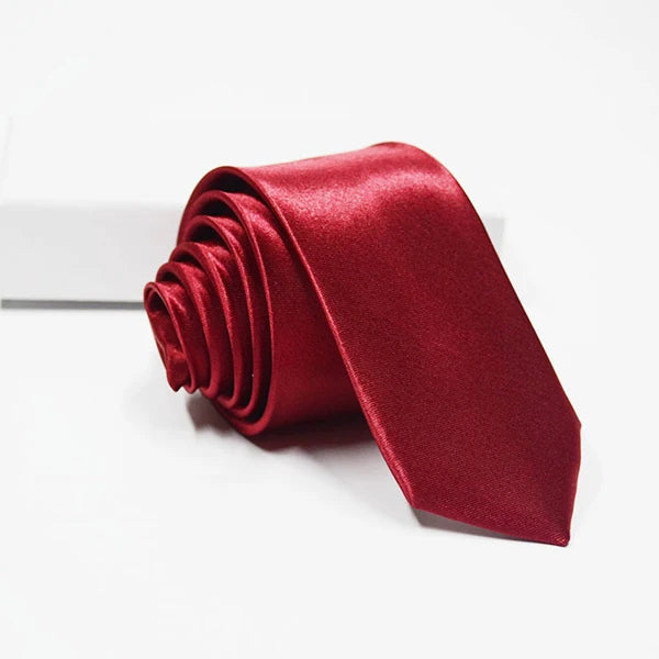 Mens Solid Tie " Skinny Ties Solid Satin Tie Solid Color Necktie