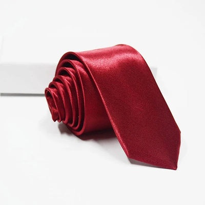 Mens Solid Tie " Skinny Ties Solid Satin Tie Solid Color Necktie