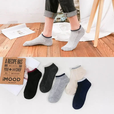 Everyday Comfort Ankle Socks – Soft, Breathable & Stylish (Pack of 5)