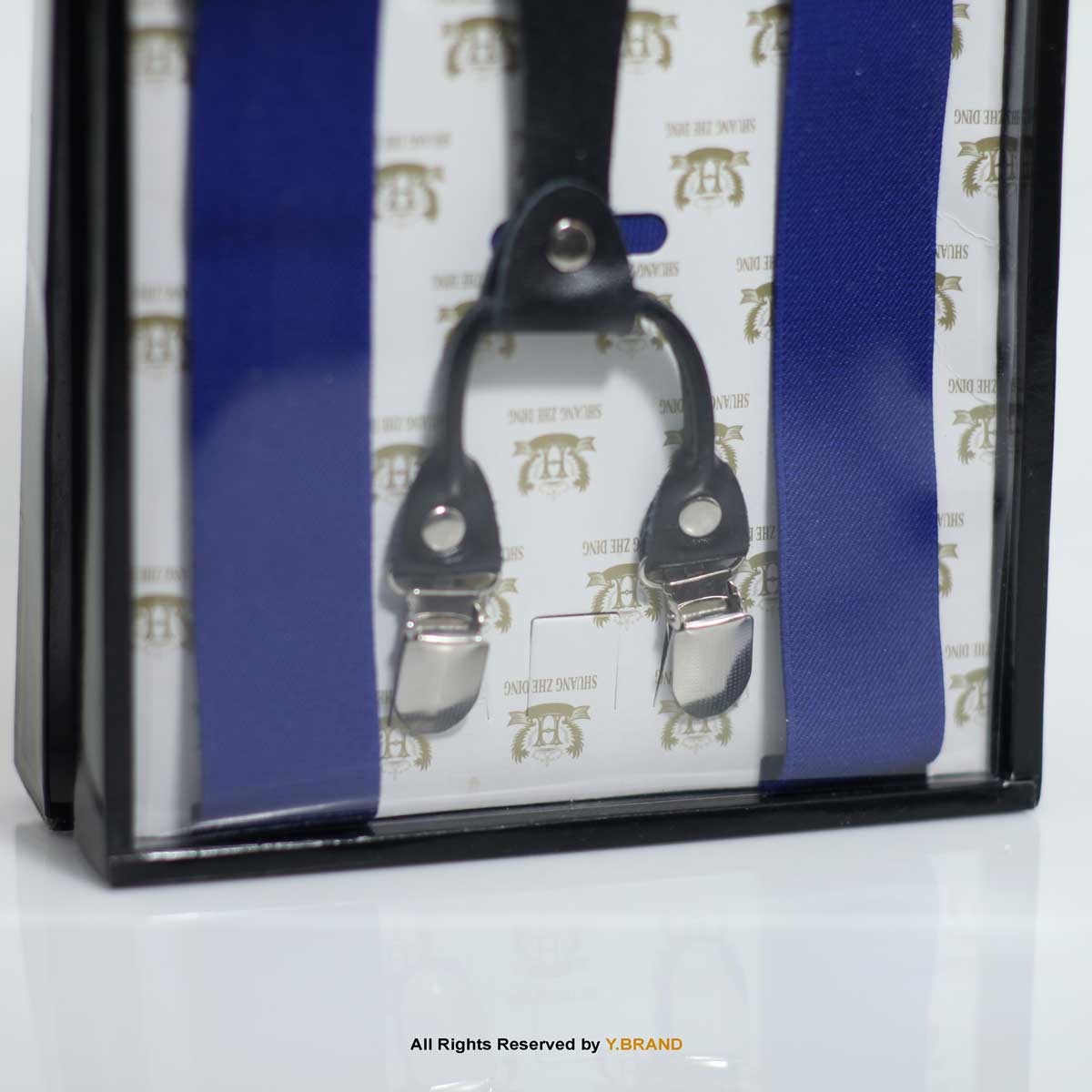 Suspenders for Men Adjustable Y Back Elastic with Strong Clips