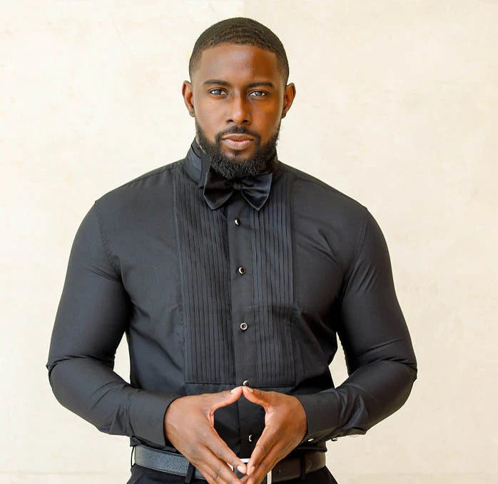 "Classic Tuxedo Shirt – Premium Formal Elegance"