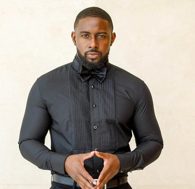 "Classic Tuxedo Shirt – Premium Formal Elegance"