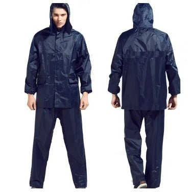 2-Piece Raincoat Set – Lightweight Waterproof Jacket & Trousers