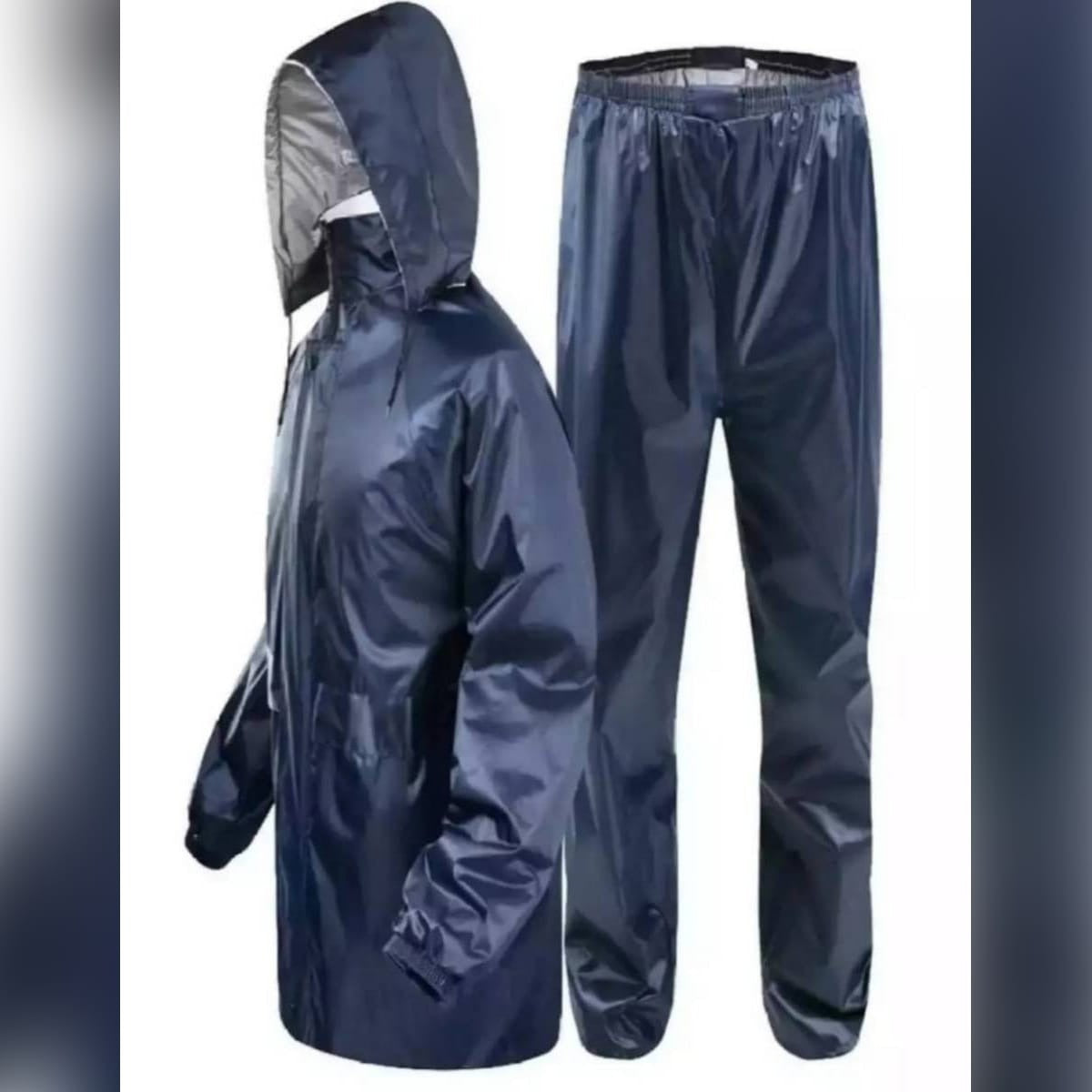 2-Piece Raincoat Set – Lightweight Waterproof Jacket & Trousers