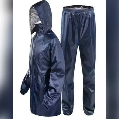2-Piece Raincoat Set – Lightweight Waterproof Jacket & Trousers