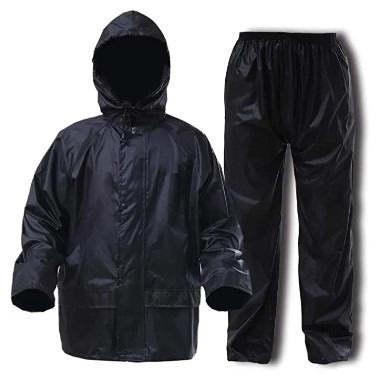 2-Piece Raincoat Set – Lightweight Waterproof Jacket & Trousers