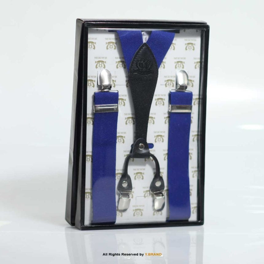 Suspenders for Men Adjustable Y Back Elastic with Strong Clips