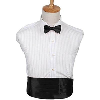 Elegant Black Tie & Cummerbund Combo – Wedding & Party Essential