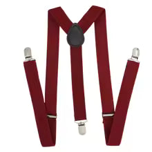 1pc Adjustable Suspenders Red Black Elastic Y-Back Braces Straps For Men Women Pants Shirt Girl Skirt Accessories