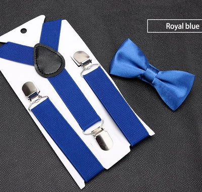 Kids' Classic Bow Tie & Suspenders Set
