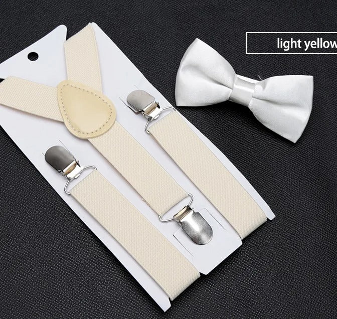 Kids' Classic Bow Tie & Suspenders Set