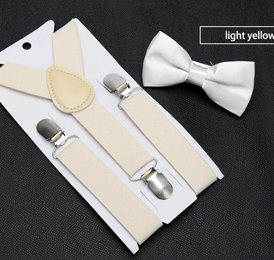 Kids' Classic Bow Tie & Suspenders Set