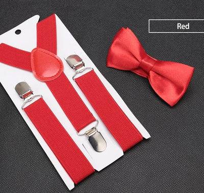 Kids' Classic Bow Tie & Suspenders Set