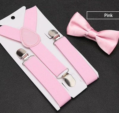 Kids' Classic Bow Tie & Suspenders Set