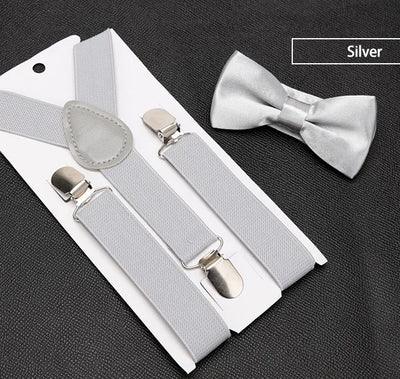 Kids' Classic Bow Tie & Suspenders Set