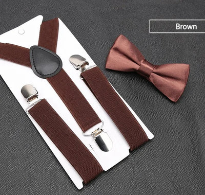 Kids' Classic Bow Tie & Suspenders Set